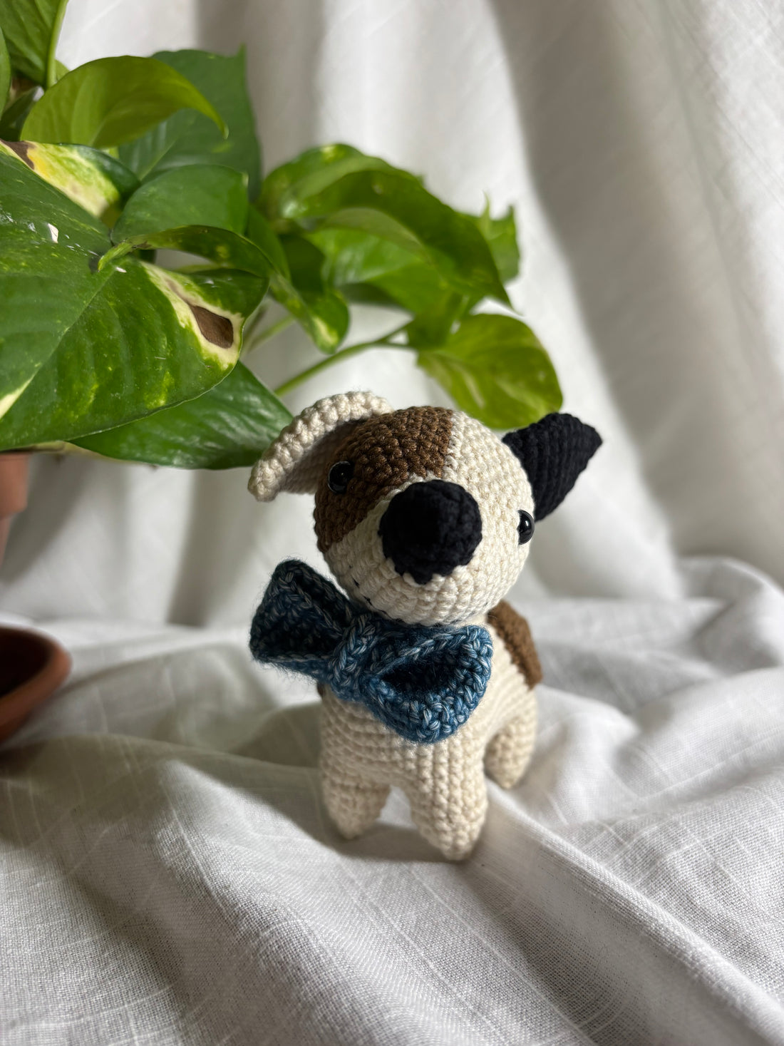 Cagnolino amigurumi con fiocco — Photo 4