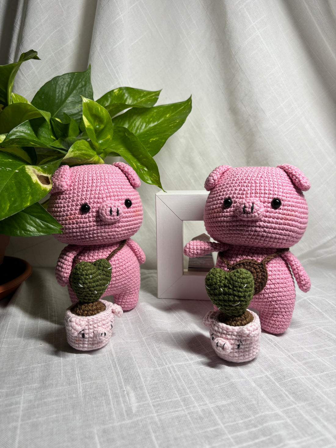 Piglet amigurumi with bag — Photo 4